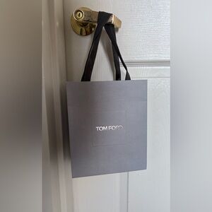 Tom Ford Gray Tote Bag with Black Handles